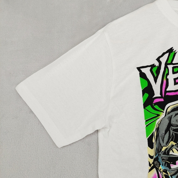 new Marvel Venom Graphic Tee White Neon Color Stance T-Shirt P1618 - Picture 3 of 9